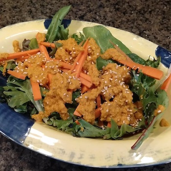 Carrot ginger salad dressing | Papa Kwan